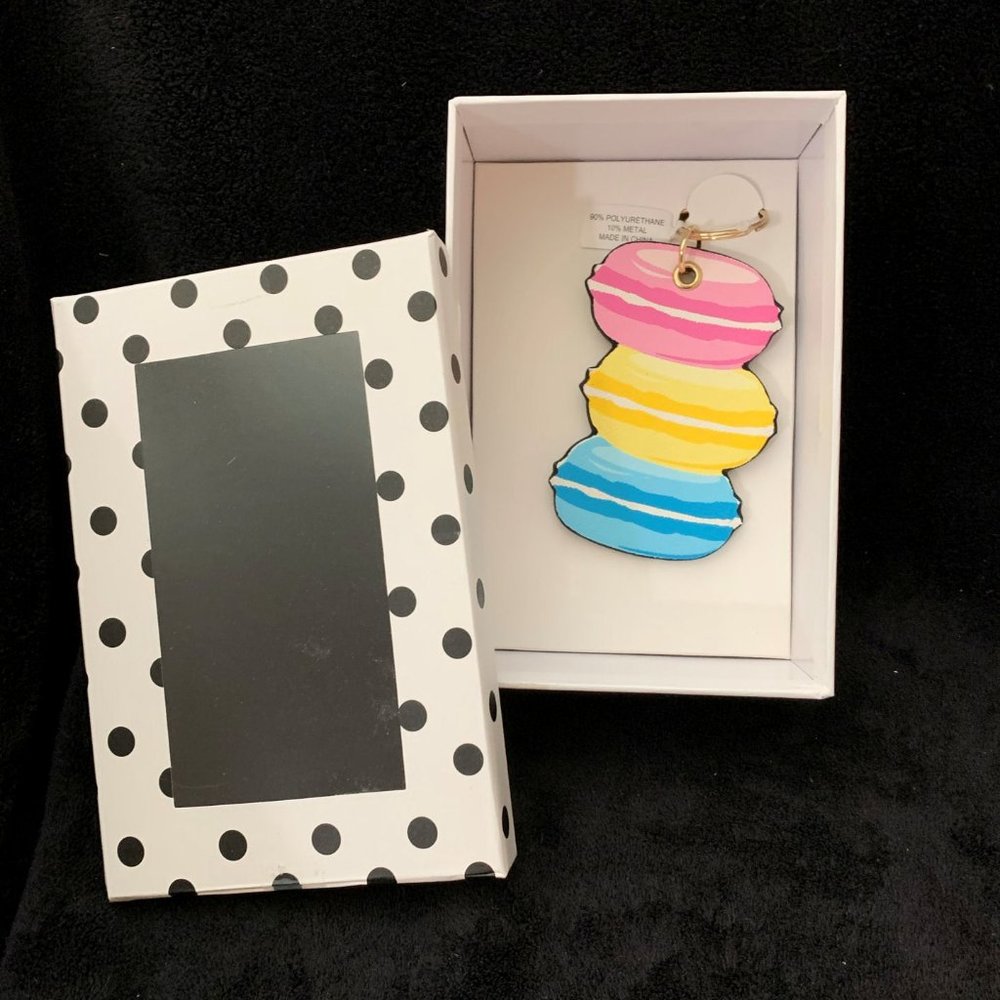 UNDER ONE SKY MACAROON KEY FOB/PURSE CHARM